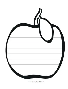 Apple Writing Template Writing Template