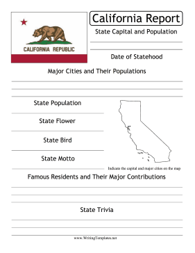California State Prompt Writing Template