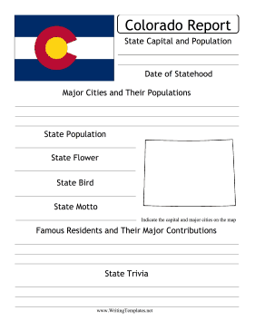 Colorado State Prompt Writing Template