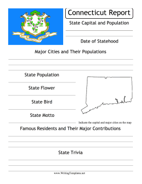 Connecticut State Prompt Writing Template