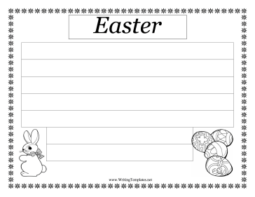 Easter Writing Template Writing Template
