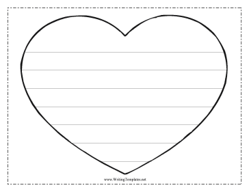 Heart Writing Template Writing Template