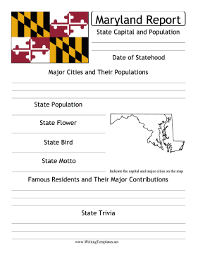 Maryland State Prompt Writing Template