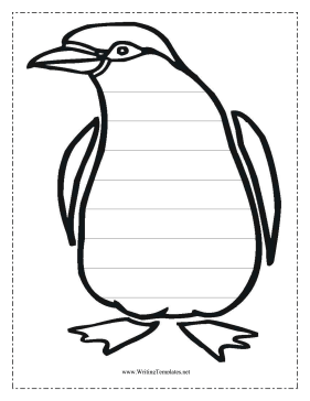 Penguin Writing Template Writing Template