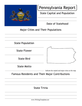 Pennsylvania State Prompt Writing Template