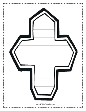 Sunday School Cross Writing Template Writing Template