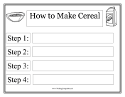 Cereal Instructional Template