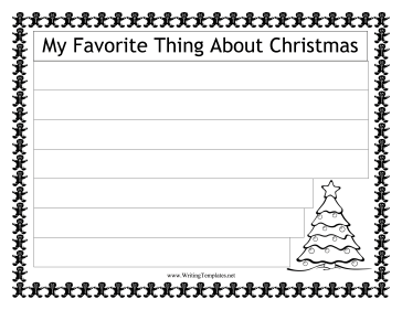 Christmas Writing Template Writing Template