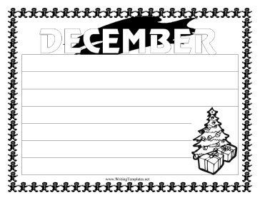 December Writing Template Writing Template