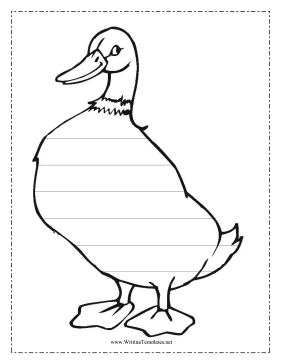 Duck Writing Template Writing Template
