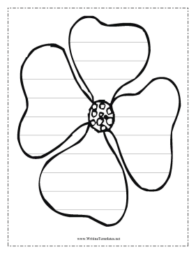 Flower Writing Template Writing Template