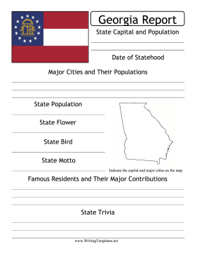 Georgia State Prompt Writing Template