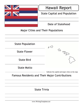 Hawaii State Prompt Writing Template