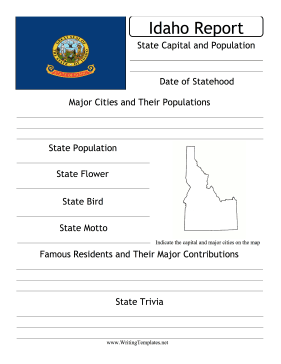 Idaho State Prompt Writing Template