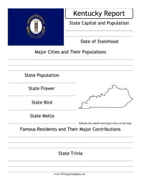 Kentucky State Prompt Writing Template