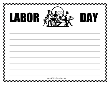 Labor Day Writing Template Writing Template