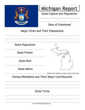 Michigan State Prompt Writing Template