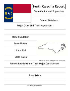 North Carolina State Prompt Writing Template