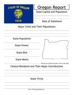 Oregon State Prompt Writing Template