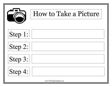 Picture Instructional Template Writing Template