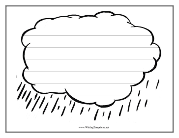 Rain Writing Template Writing Template