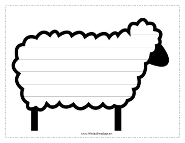 Sheep Writing Template Writing Template