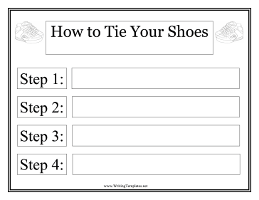 Shoes Instructional Template Writing Template