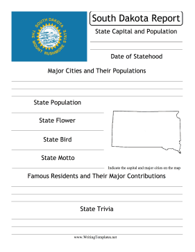 South Dakota State Prompt Writing Template