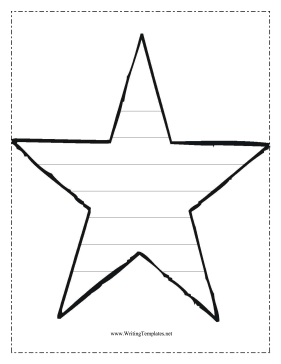 Star Writing Template Writing Template