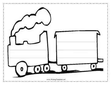 Train Writing Template Writing Template