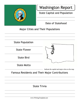 Washington State Prompt Writing Template