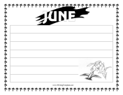 June Writing Template Writing Template