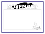 November Writing Template Writing Template